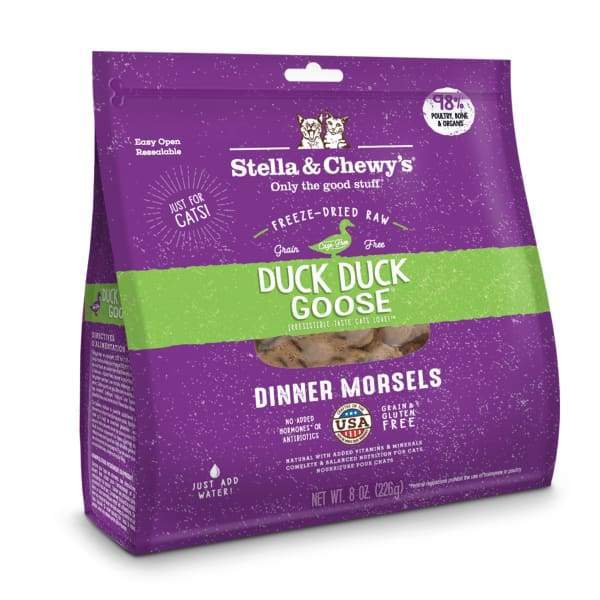 Stella & Chewys Stella & Chewys Duck Duck Goose Dinner Morsels Raw Freeze-Dried Cat Food Cat Food & Treats