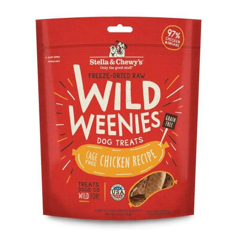 Stella & Chewys Stella & Chewys Wild Weenies Chicken Recipe Freeze Dried Dog Treats 3.25oz Dog Food & Treats