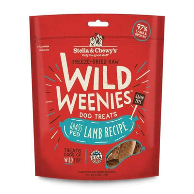 Stella & Chewys Stella & Chewys Wild Weenies Lamb Recipe Grain Free Freeze Dried Dog Treats 3.25oz Dog Food & Treats