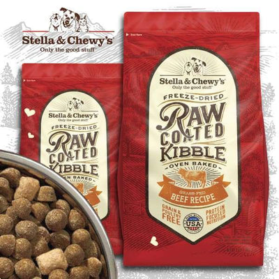 Stella & Chewy’s [25% OFF + FREE TREATS] Stella & Chewy’s Raw Coated Kibble Grass-fed Beef Dry Dog Food Dog Food & Treats