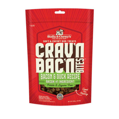 Stella & Chewy’s Stella & Chewy’s Crav’n Bac’n Bites Bacon & Duck Recipe Dog Treats 8.25oz Dog Food & Treats