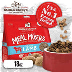 Stella & Chewys [18oz: FREE 1 X STELLA STEW WORTH $7.50] Stella & Chewys Dandy Lamb Meal Mixers Freeze-Dried Dog Food 18oz Dog Food & Treats