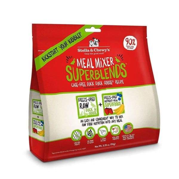 Stella & Chewys Stella & Chewys Meal Mixer Superblends Duck Duck Goose Freeze-Dried Dog Food 16oz Dog Food & Treats