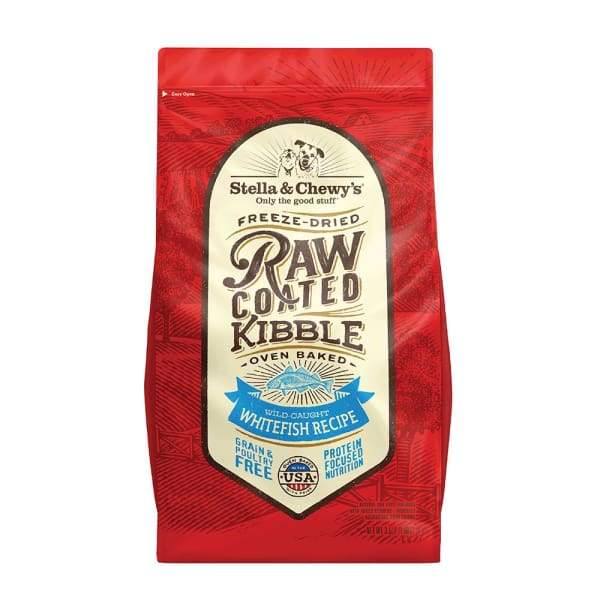Stella & Chewys [15% OFF + FREE FOOD & TREATS*] Stella & Chewys Freeze-Dried Raw Coated Kibble Whitefish Dry Dog Food Dog Food & Treats