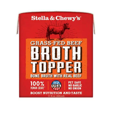 Stella & Chewy’s Stella & Chewy’s Grass-fed Beef Dog Bone Broth Topper 11oz Dog Food & Treats