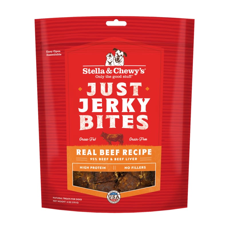 Stella & Chewy’s Stella & Chewy’s Just Jerky Bites Beef Dog Treats 6oz Dog Food & Treats