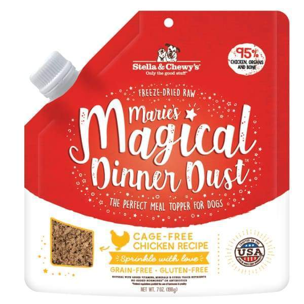 Stella & Chewys Stella & Chewys Maries Magical Dinner Dust Cage-Free Chicken Raw Freeze Dried Meal Mixers 7oz Dog Food & Treats