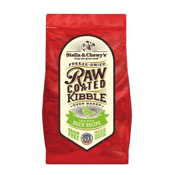 Stella & Chewys [15% OFF + FREE FOOD & TREATS*] Stella & Chewys Freeze-Dried Raw Coated Kibble Duck Dry Dog Food Dog Food & Treats
