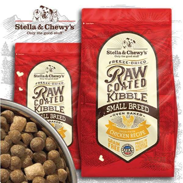 Stella & Chewys [15% OFF + FREE TREATS] Stella & Chewys Freeze-Dried Raw Coated Kibble Small Breed Chicken Dry Dog Food Dog Food & Treats