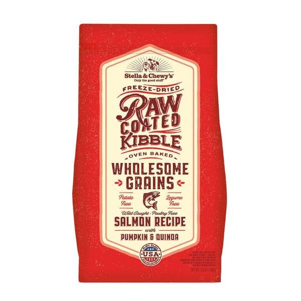 Stella & Chewy’s [15% OFF + FREE FOOD & TREATS*] Stella & Chewy’s Salmon Recipe with Pumpkin & Quinoa Raw Coated Kibble Wholesome Grains Dry