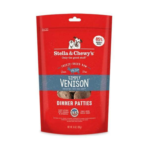 Stella & Chewys Stella & Chewys Simply Venison Dinner Patties Freeze-Dried Raw Dog Food 25oz Dog Food & Treats