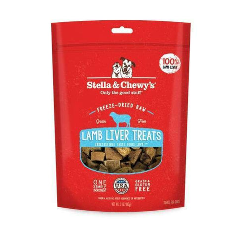Stella & Chewys Stella & Chewys Single Ingredient Lamb Liver Freeze-Dried Raw Dog Treats 3oz Dog Food & Treats
