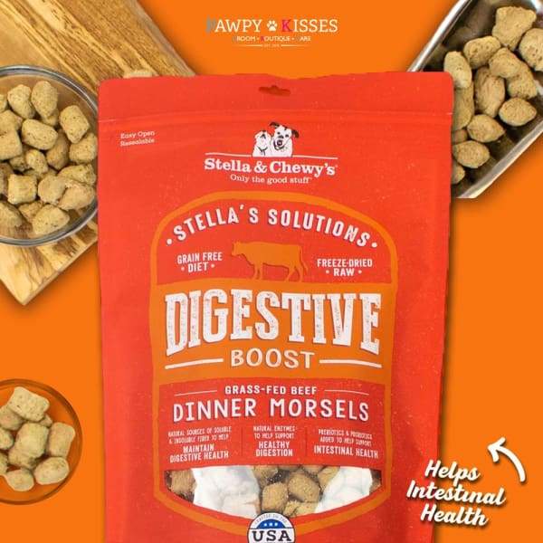 Stella & Chewy’s Stella & Chewy’s Stella’s Solutions Digestive Boost (Beef) Dinner Morsels Freeze Dried Raw Dog Food 13oz Dog Food & Treats