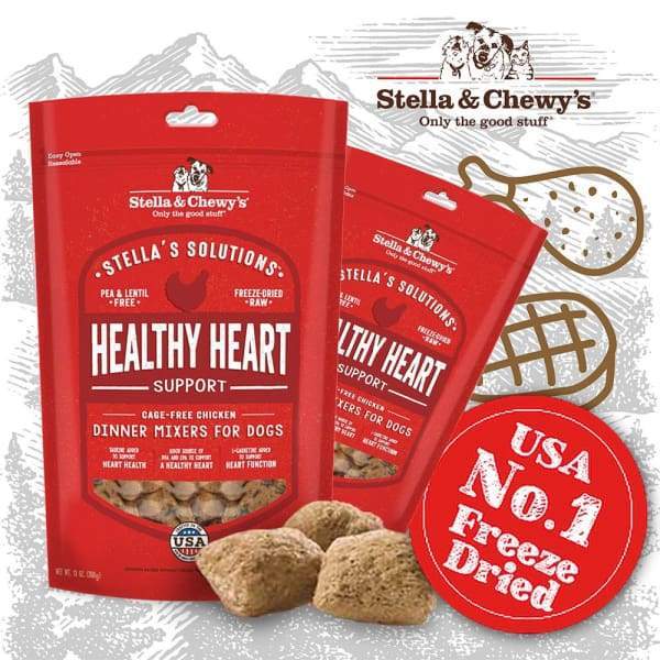Stella & Chewy’s [Exclusive $7 OFF] Stella & Chewy’s Stella’s Solutions Healthy Heart Support Dinner Morsels Freeze-Dried Dog Food 13oz Dog 