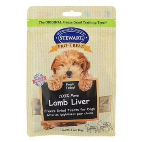 Stewart Stewart Pro-Treat Freeze Dried Lamb Liver Pouch Dog Treats 3oz Dog Food & Treats