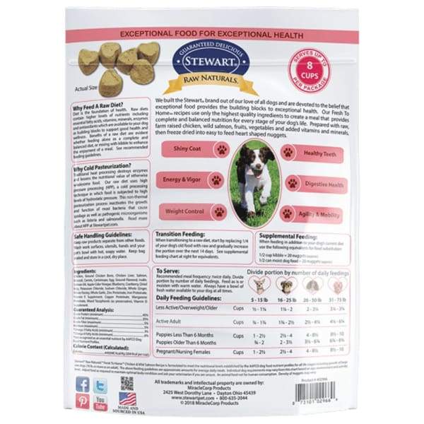 Stewart Stewart Raw Naturals Chicken & Wild Salmon Freeze-Dried Dog Food Dog Food & Treats