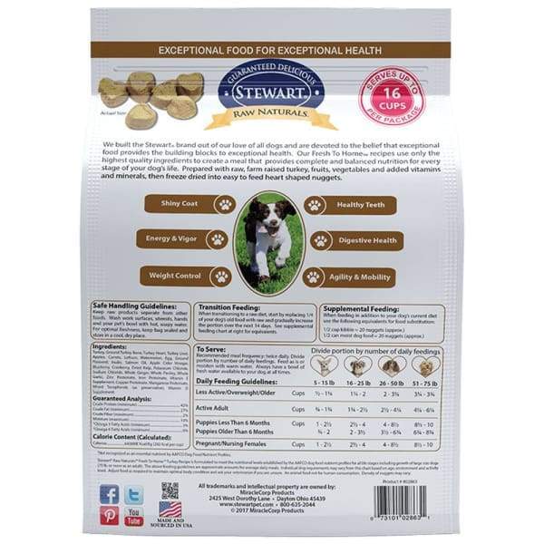 Stewart Stewart Raw Naturals Turkey Freeze-Dried Dog Food Dog Food & Treats