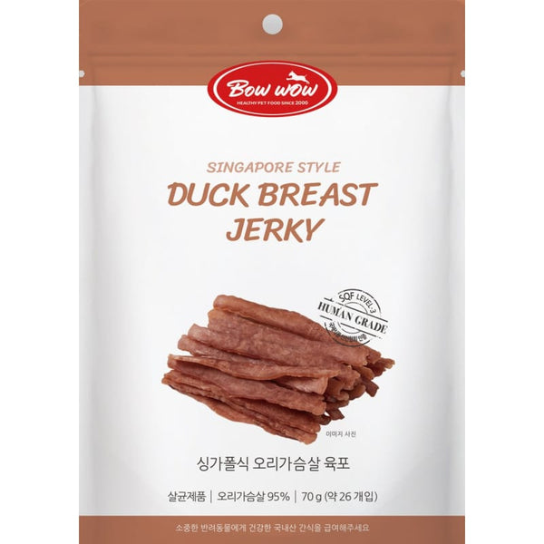 Bow Wow Bow Wow Singapore Style Duck Breast Jerky Dog Treats 70g Dog Food & Treats
