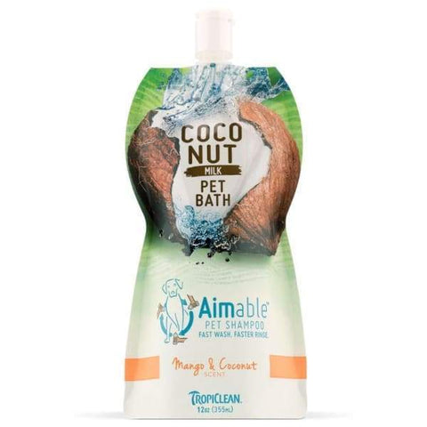 TropiClean [15% OFF] Tropiclean Aimable Coconut Milk Pet Bath Mango & Coconut Shampoo 12oz Grooming & Hygiene