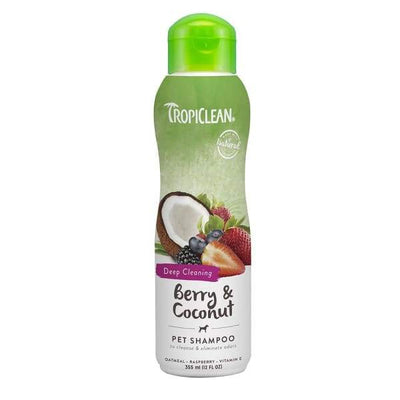 TropiClean [15% OFF] Tropiclean Berry & Coconut Pet Shampoo 12oz (Deep Cleansing) Grooming & Hygiene