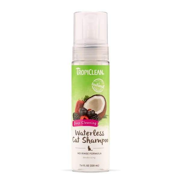 TropiClean [15% OFF] Tropiclean Deep Cleaning Waterless Cat Shampoo 7.4oz Grooming & Hygiene
