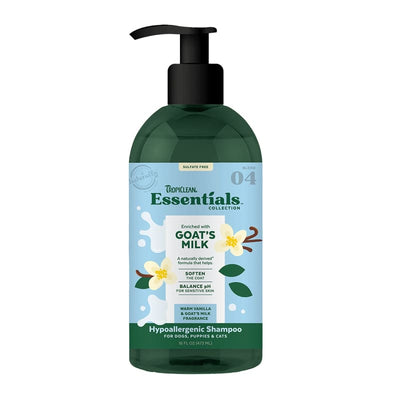 TropiClean [15% OFF] Tropiclean Essentials Goat’s Milk Shampoo for Pets 16oz Grooming & Hygiene