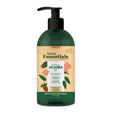TropiClean [15% OFF] Tropiclean Essentials Jojoba Oil Dog Shampoo 16oz Grooming & Hygiene