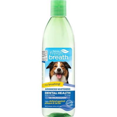 TropiClean [15% OFF] Tropiclean Fresh Breath Advanced Whitening Oral Care Water Additive for Dogs & Cats 16oz Dog Healthcare