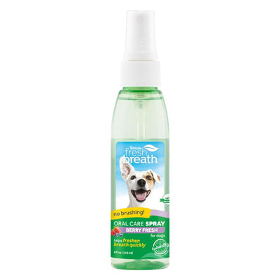 TropiClean [15% OFF] Tropiclean Fresh Breath Berry Fresh Oral Care Spray For Dogs & Cats 4oz Dog Healthcare