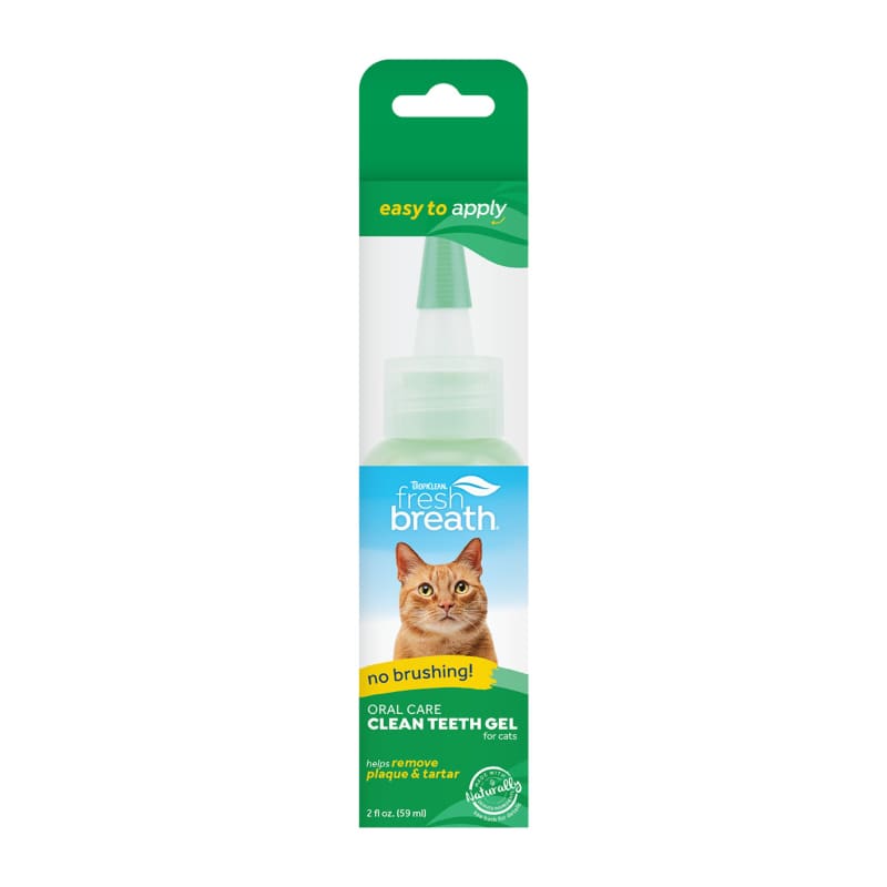 TropiClean [15% OFF] Tropiclean Fresh Breath Clean Teeth Gel For Cats 2oz Cat Healthcare