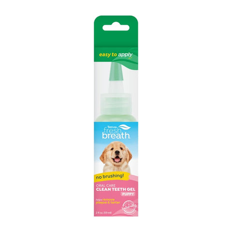 TropiClean [15% OFF] Tropiclean Fresh Breath Puppy Clean Teeth Gel 2oz Dog Healthcare