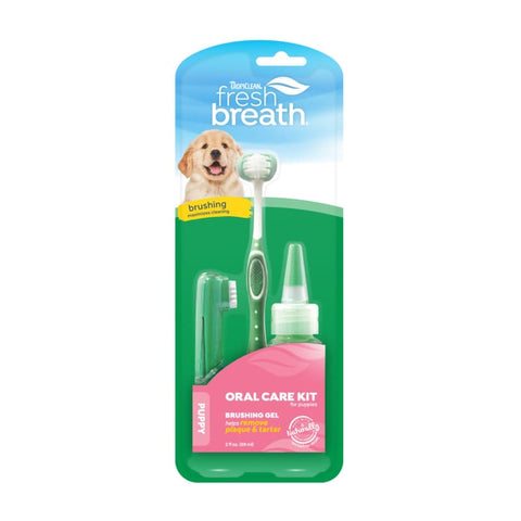 TropiClean [15% OFF] Tropiclean Fresh Breath Puppy Oral Care Kit Dog Healthcare