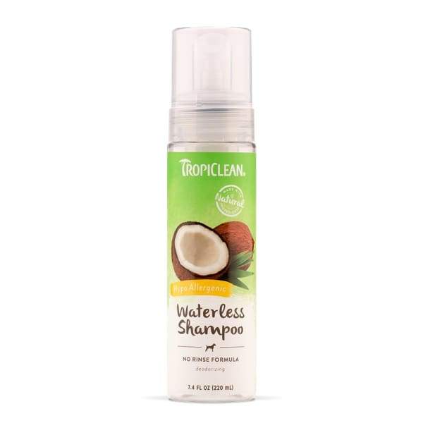 TropiClean [15% OFF] Tropiclean Hypoallergenic Waterless Pet Shampoo 7.4oz Grooming & Hygiene