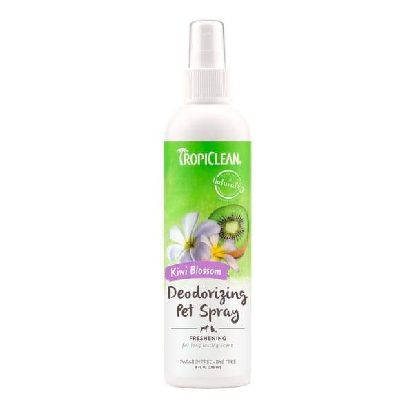 TropiClean [15% OFF] Tropiclean Kiwi Blossom Deodorizing Pet Spray 8oz Dog Healthcare