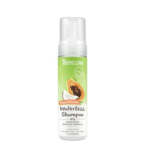 TropiClean [15% OFF] TropiClean Papaya & Coconut Nourishing Waterless Shampoo 7.4oz Grooming & Hygiene