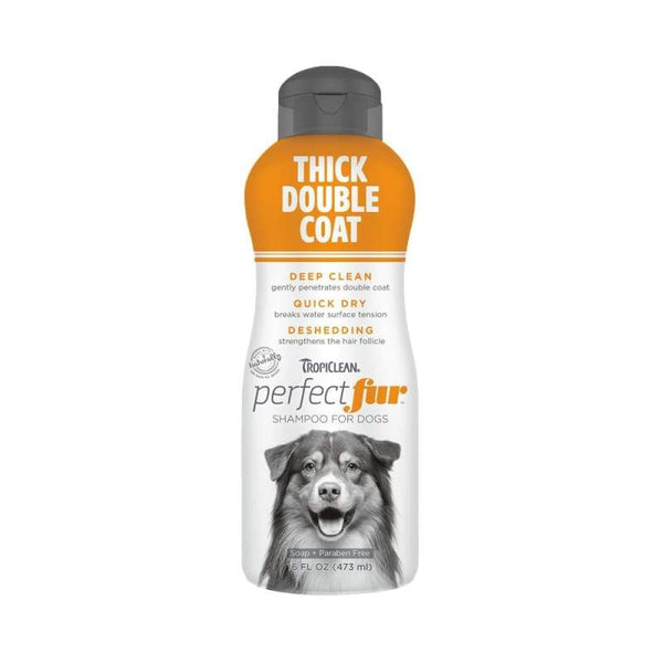 TropiClean [LAUNCH PROMOTION 31% OFF] Tropiclean PerfectFur Thick Double Coat Dog Shampoo 16oz Grooming & Hygiene