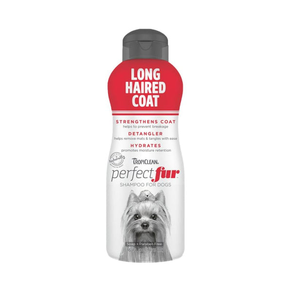TropiClean [LAUNCH PROMOTION 31% OFF] Tropiclean PerfectFur Long Haired Coat Dog Shampoo 16oz Grooming & Hygiene