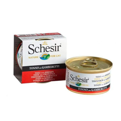 Schesir Schesir Tuna with Shrimp in Jelly Canned Cat Food 85g Cat Food & Treats