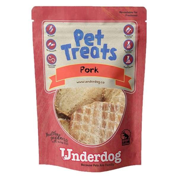 Underdog Underdog Pork Air Dried Dog Treats 80g Dog Food & Treats