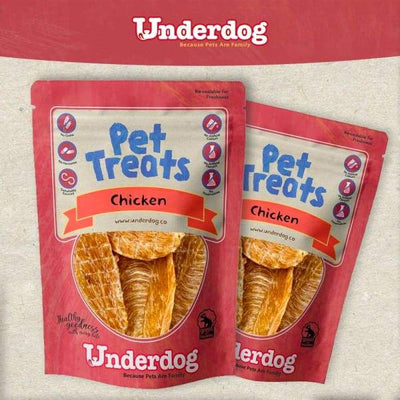 Underdog Underdog Chicken Air Dried Dog Treats 80g Dog Food & Treats