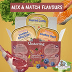 Underdog [I FEED FRESH! UP TO $7.50 OFF] Mix & Match Underdog Cooked Fresh Frozen Dog Food 1.2kg (Mix 8 x 150g) Dog Food & Treats