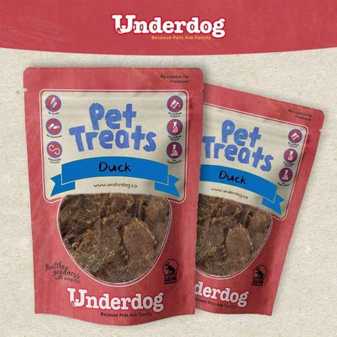 Underdog Underdog Duck Air Dried Dog Treats 80g Dog Food & Treats