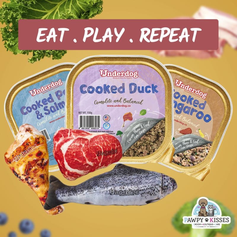 Underdog [$11.11 BUNDLE] Underdog Eat Play Repeat Bundle Cooked Dog Food Dog Food & Treats