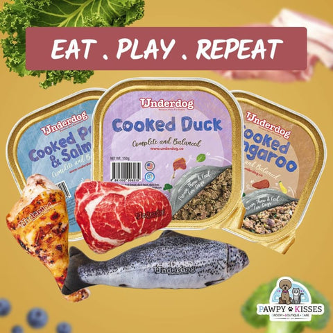 Underdog [$11.11 BUNDLE] Underdog Eat Play Repeat Bundle Cooked Dog Food Dog Food & Treats