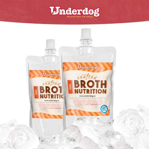 Underdog Underdog Frozen Beef Bone Broth For Dogs 350ml Dog Food & Treats
