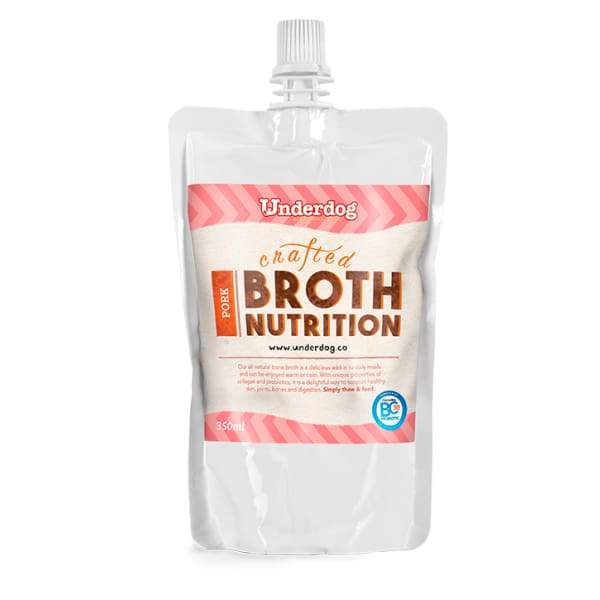 Underdog Underdog Frozen Pork Bone Broth For Dogs 350ml Dog Food & Treats