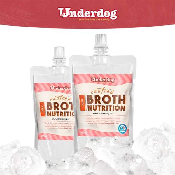 Underdog Underdog Frozen Pork Bone Broth For Dogs 350ml Dog Food & Treats