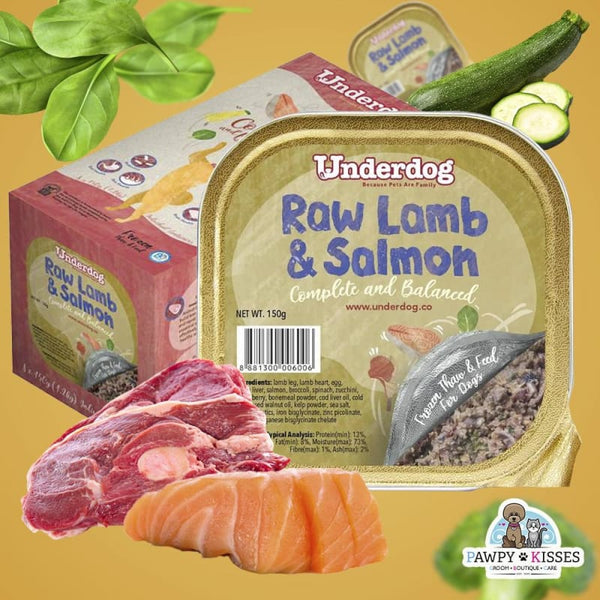 Underdog [UP TO $5 OFF COUPON] Underdog Raw Lamb & Salmon Fresh Frozen Dog Food 1.2kg Dog Food & Treats