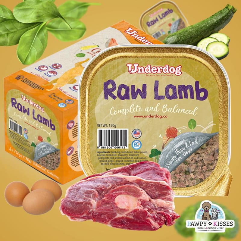 Underdog [UP TO $5 OFF COUPON] Underdog Raw Lamb Fresh Frozen Dog Food 1.2kg Dog Food & Treats