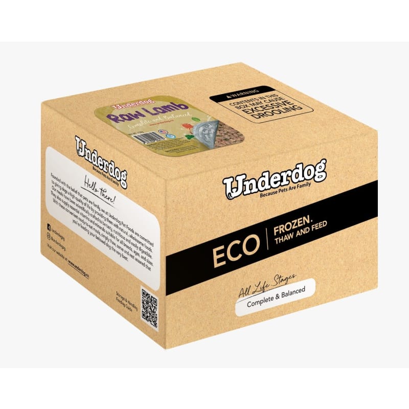 Underdog [UP TO $5 OFF COUPON] Underdog Raw Lamb Fresh Frozen Dog Food 1.2kg / 3kg Dog Food & Treats